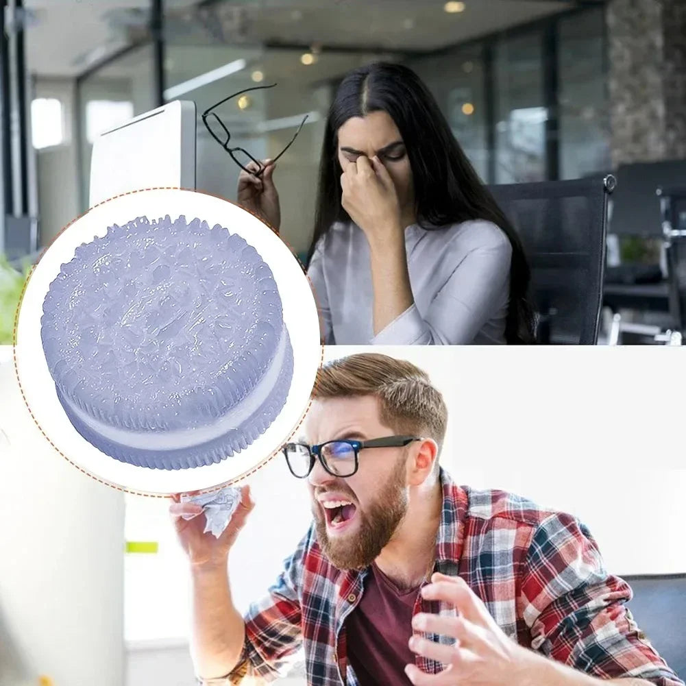 New Biscuit Kneading and Stress Relieving Toy Simulation TPR Food Play Creative Stress Relieving Tool Home Decoration