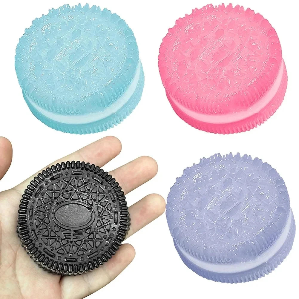 New Biscuit Kneading and Stress Relieving Toy Simulation TPR Food Play Creative Stress Relieving Tool Home Decoration