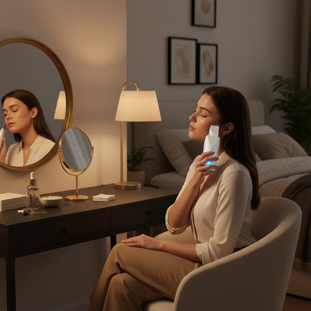 Ultrasonic Skin Scrubber Face Spatula Blackhead Remover Shovel Clean Scrubber Vibration Facial lifting Facial Iifting Skin Care